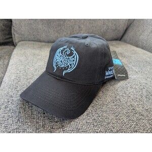 Official Blizzard World of Warcraft Hat - Dragon Flight Adjustable Black Cap
